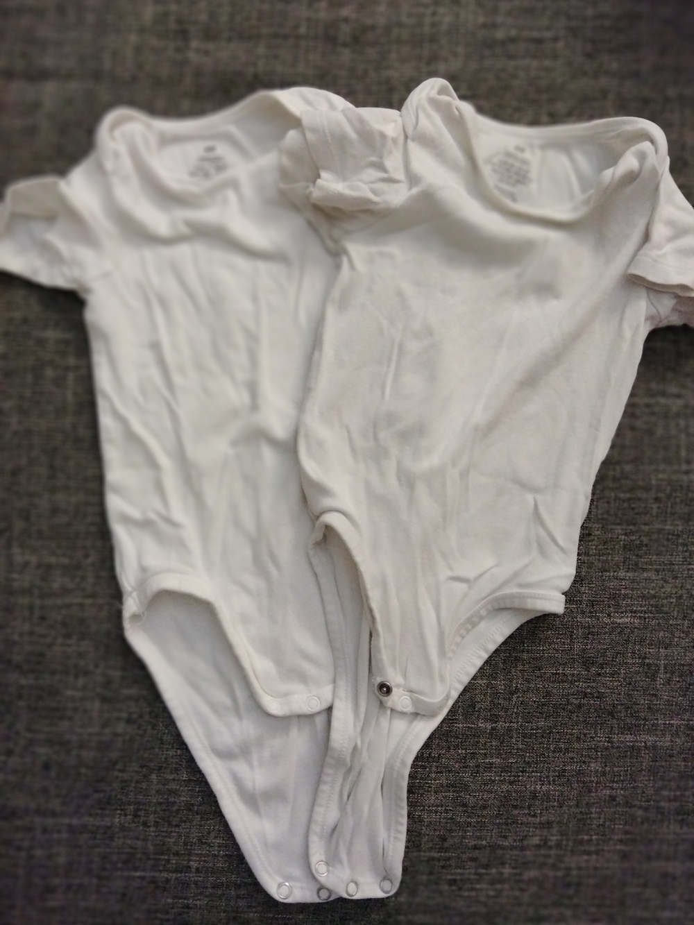FOR TWINS H&M White Baby One-Piece Bodysuits (2-Pack)
